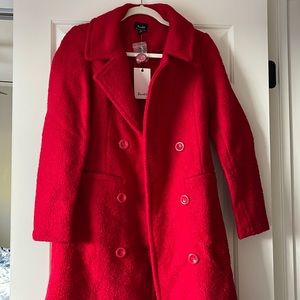 Bardot Red Trench Coat size 6